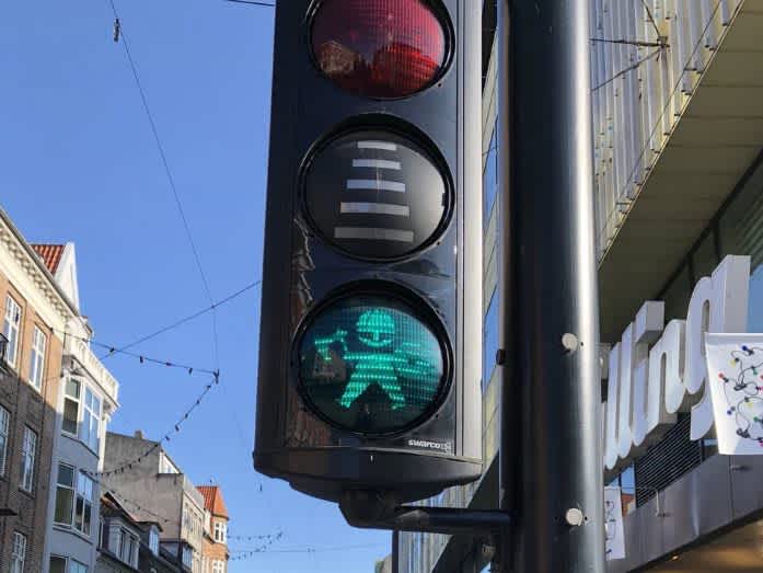 Vikings in traffic light signals