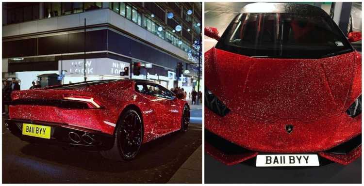 This Russian Internet celebrity has covered her Lamborghini Huracan with 1.3 million Swarovski crystals