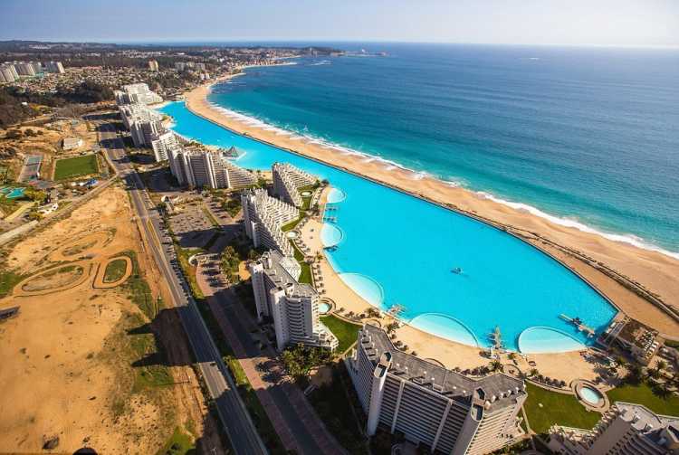 Most Amazing Pools In the World Seawater Lagoon San Alfonso del Mar Resort 