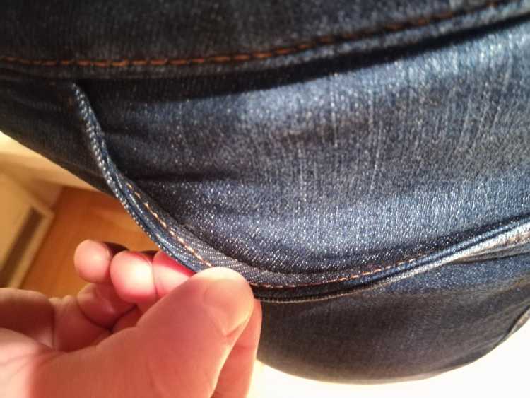 women's girls' jeans fake pockets