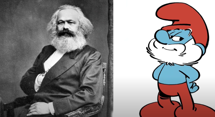 Karl Marx Papa Smurf