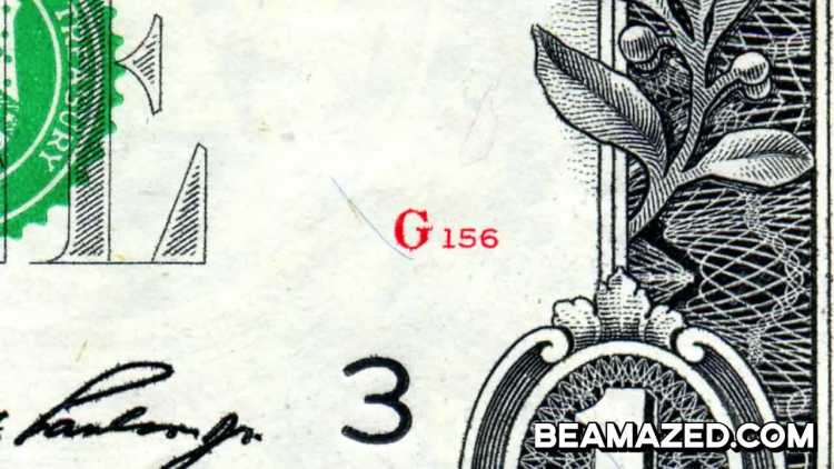 Secret Hidden Symbols in US Dollars face plate number