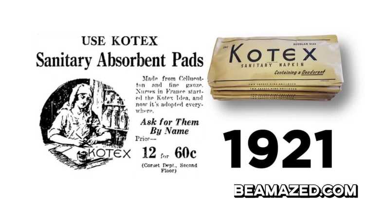 orginal Products kotex sanitary towels ad