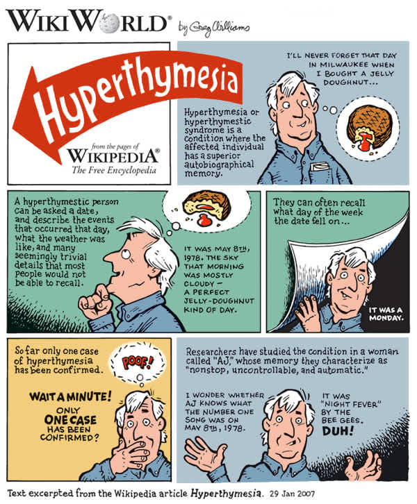 Hyperthymesia cartoon