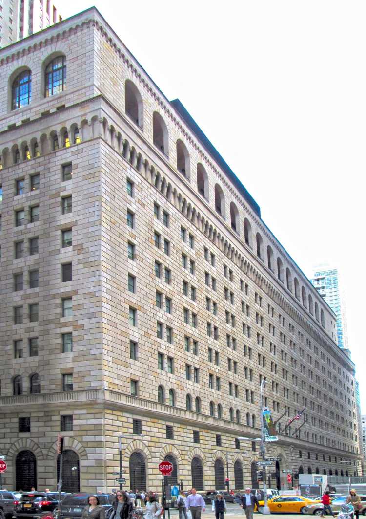 Federal Reserve Bank of New York from west