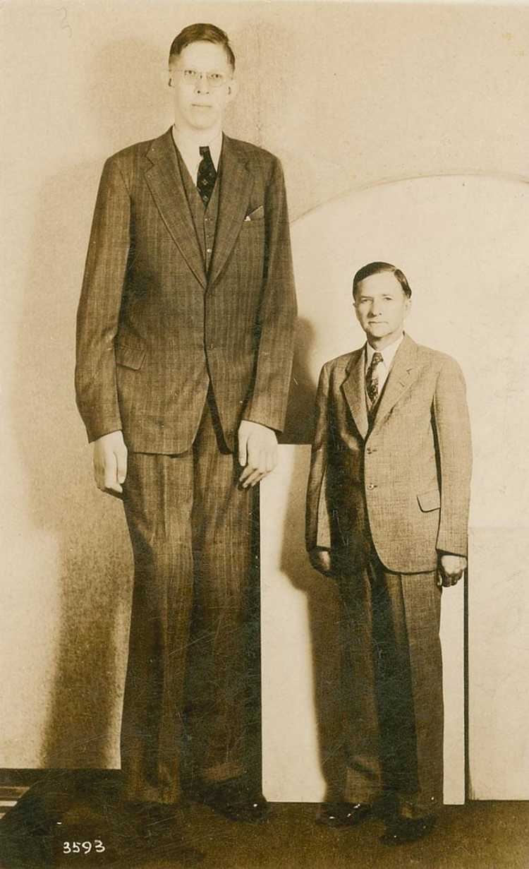 Robert Wadlow and his father