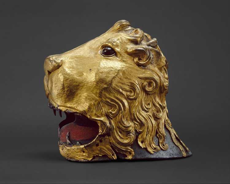 Sallet in the Shape of a Lions Head Nemean Lion helmet armour