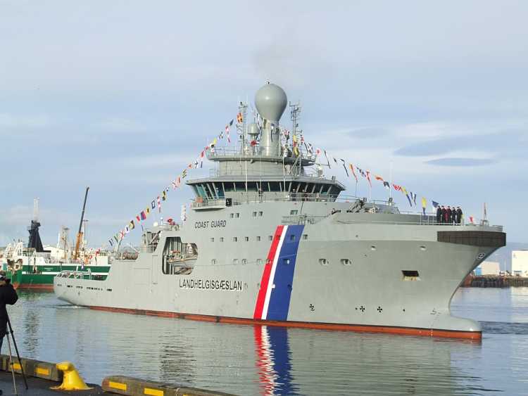 Iceland Icelandic Coast Guard gunboat