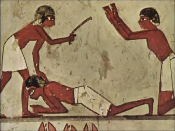 Guilty until proven innocent Ancient Egypt beating by police