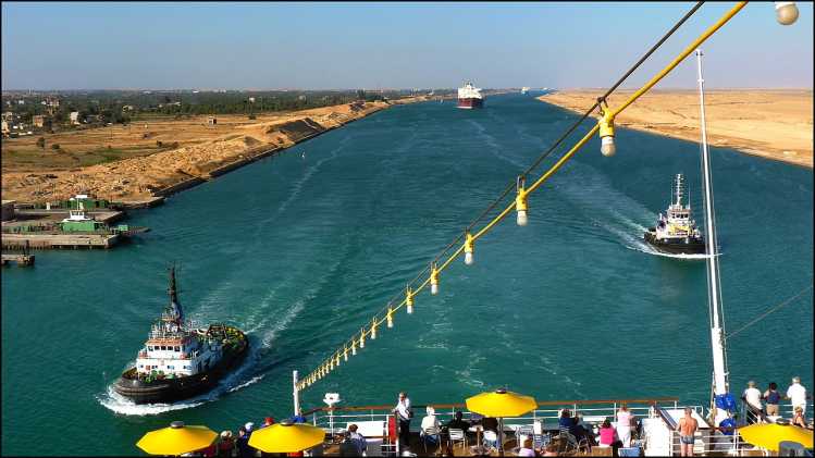 Suez Canal ships