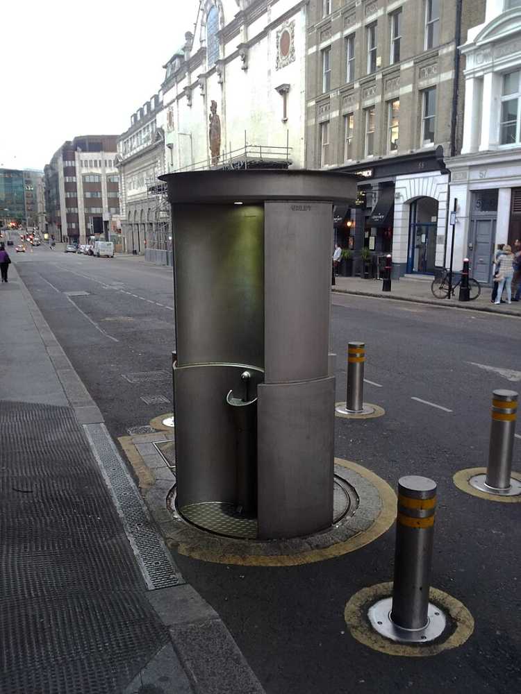 Pop-Up public Toilet urinal