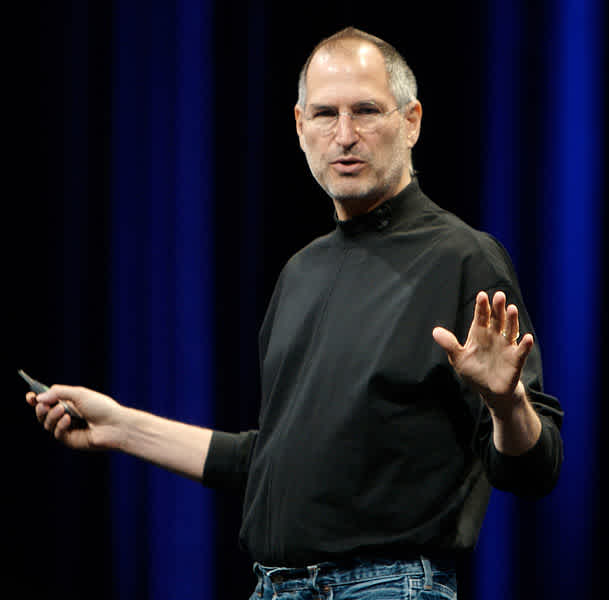 Steve Jobs open posture confidence
