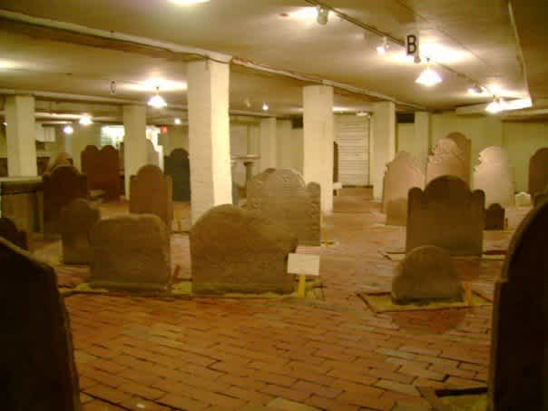 tombstones found beneath Church