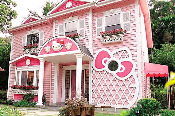 Hello Kitty house in Taipei Taiwan