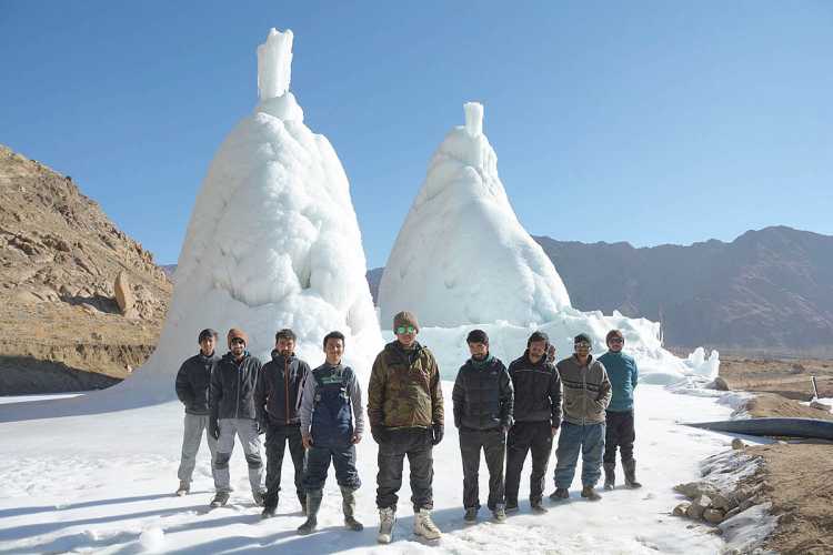 Ice Stupa artificial glacier