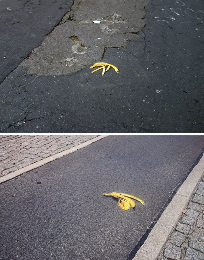 Banana Peel street art