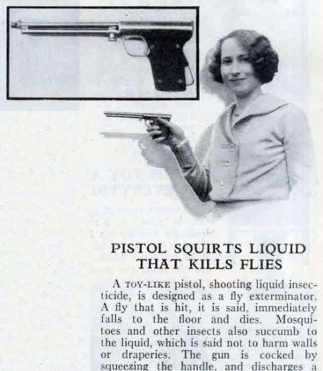 Useless Items Inventions from the past The Fly Pistol