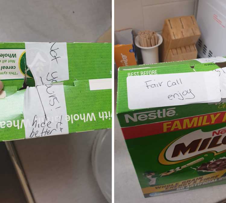 Cereal Thief Note