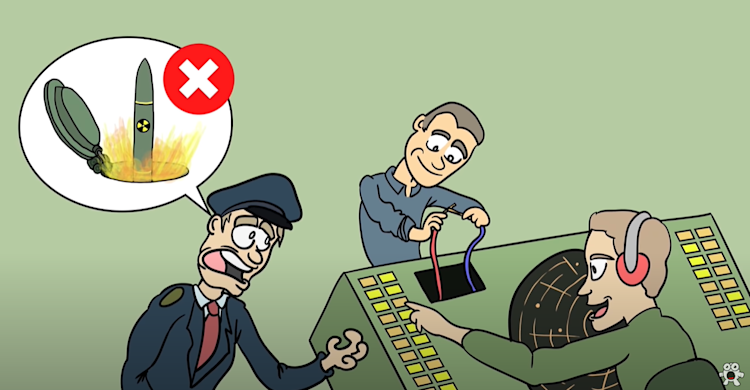 the detected launches in the Cold War were found to be the result of faulty computer equipment the detected launches in the Cold War were found to be the result of faulty computer equipment