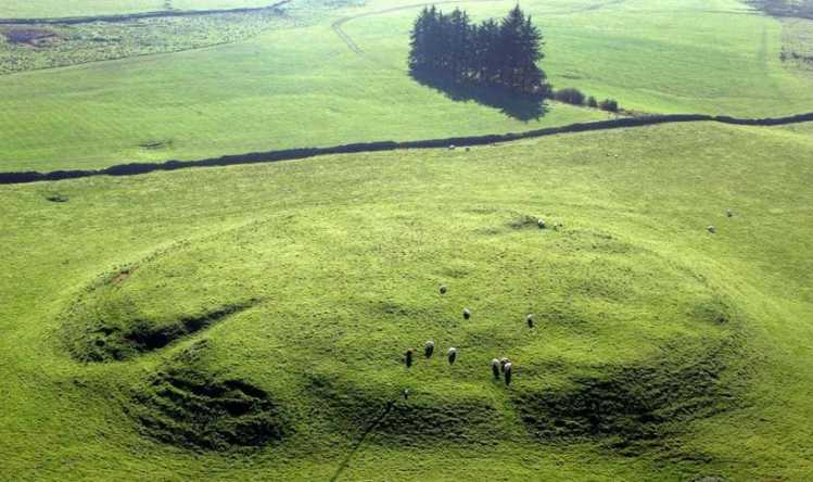 What Archaeological Sites Used To Look Like Rathcroghan mound