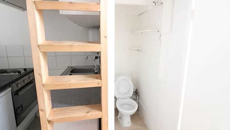 London studio apartment toilet