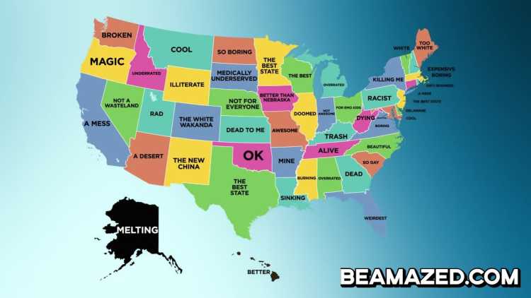 Crazy Absurd Maps Autocomplete Response for US States
