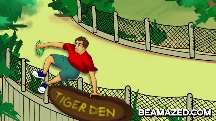 Darwin Awards Winners tiger fence
