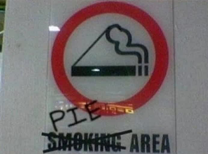 pie smoking area