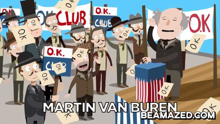America’s 8th President Martin Van Buren Ok club Old Kinderhook 1840