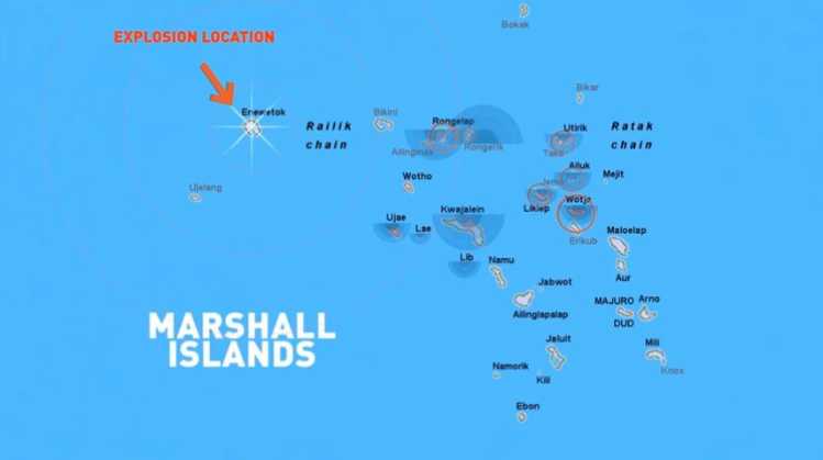 Nuclear Blast Bikini Atoll islands affected Operation Castle nuclear mushroom cloud