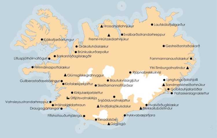 Crazy Absurd Maps town names in Iceland