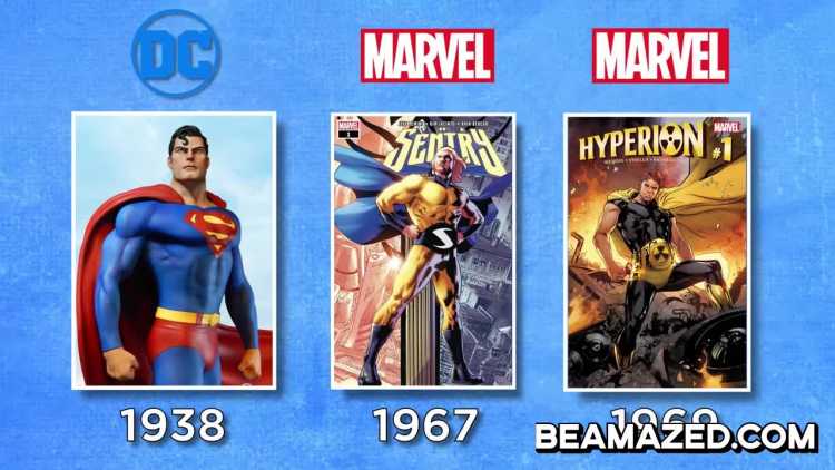  Brands Shamelessly Ripped Off Marvel DC Superman Hyperion Sentry
