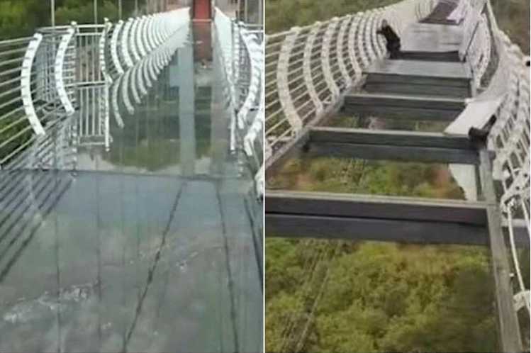 Most Expensive Construction Mistakes tourist trapped in glass bridge