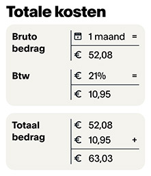 totale kosten dynamisch contract
