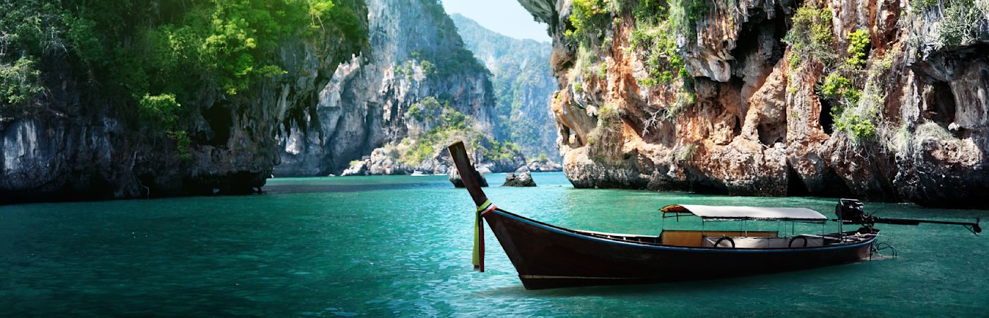 Boat on water in Thailand
