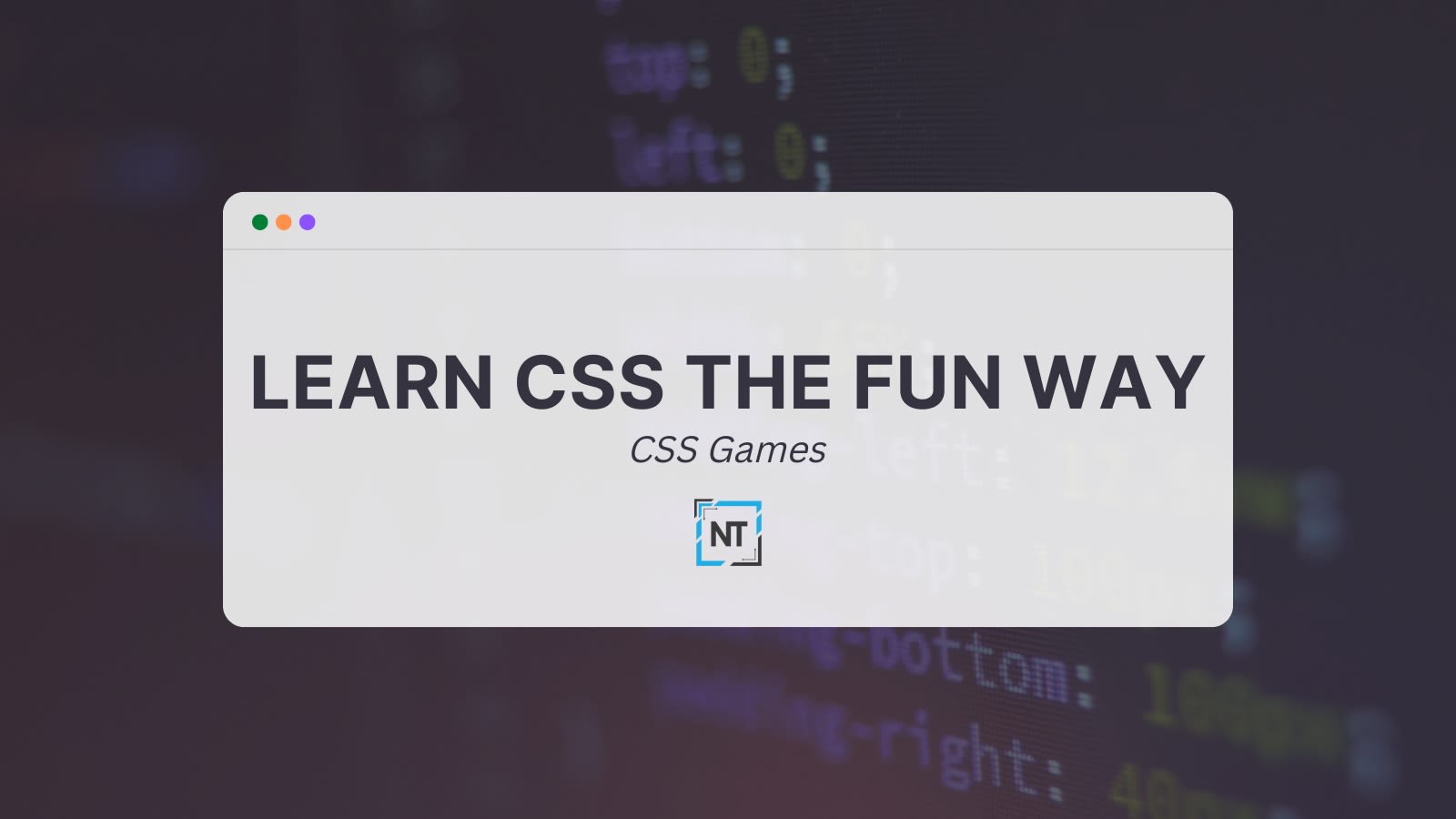 Cover Image for Learn CSS the fun way
