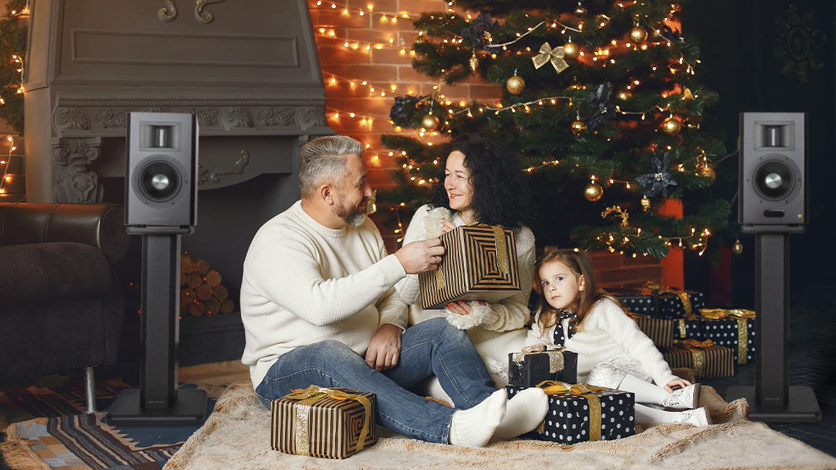 Listening to Christmas Music on Bluetooth Speakers