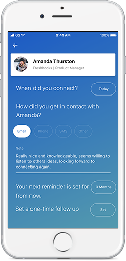 App demo on iphone