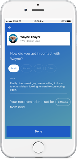 App demo on iphone