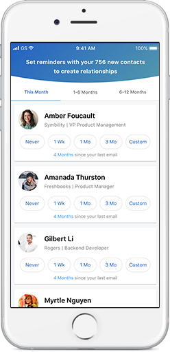 App demo on iphone