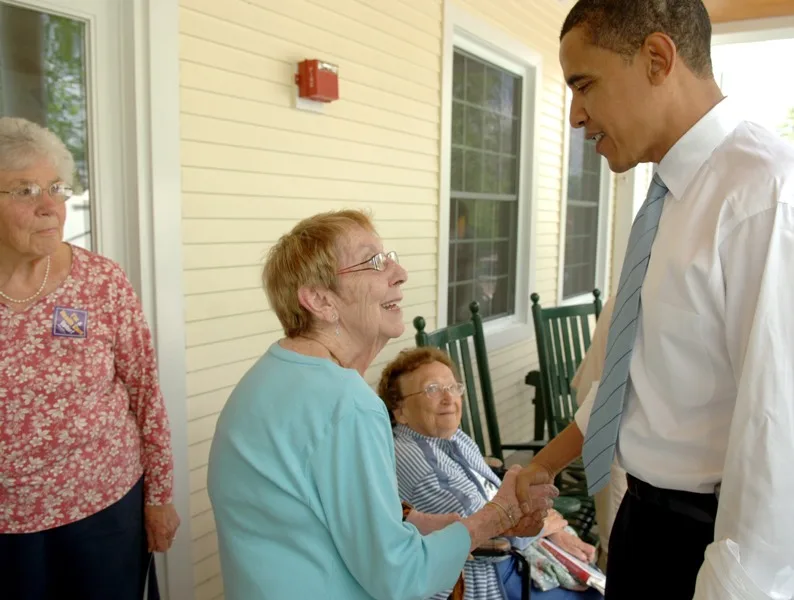 Candidate Obama in NH