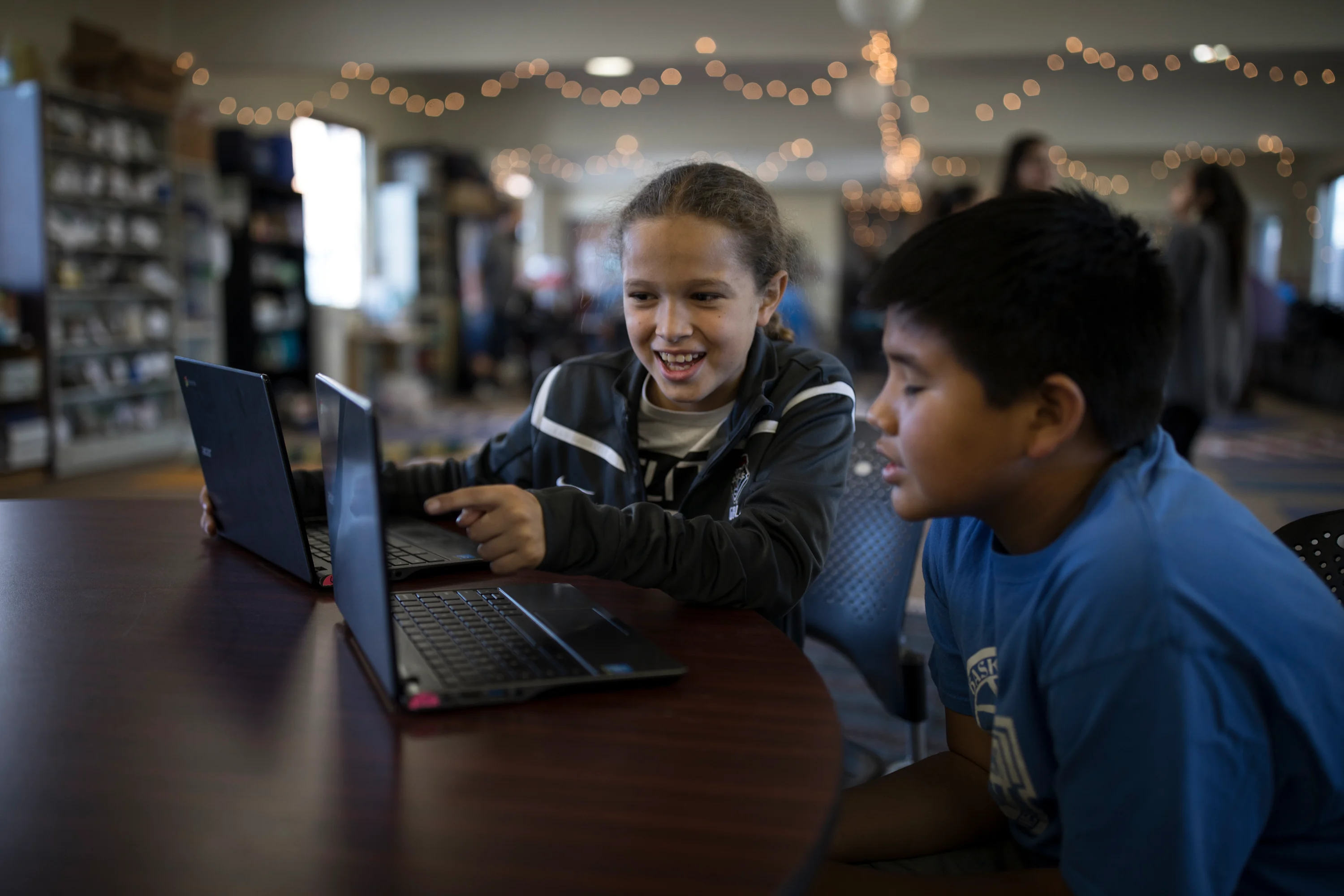 Young boys studying at NACA Inspired Schools
