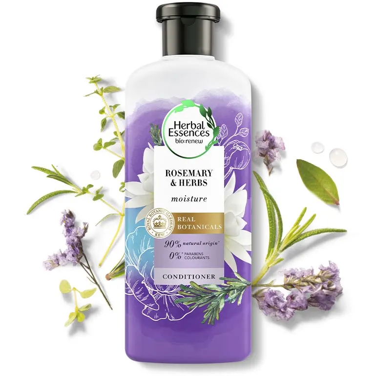 Herbal Essences rosemary & herbs conditioner bottle