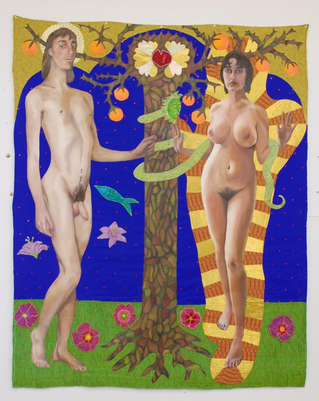 Adam and Eve - Painting by multimedia artist Cosima Ross - via www.cosimaross.com