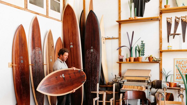 Making waves with custom surfboards