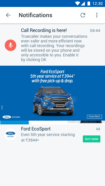 Ford - Notifications