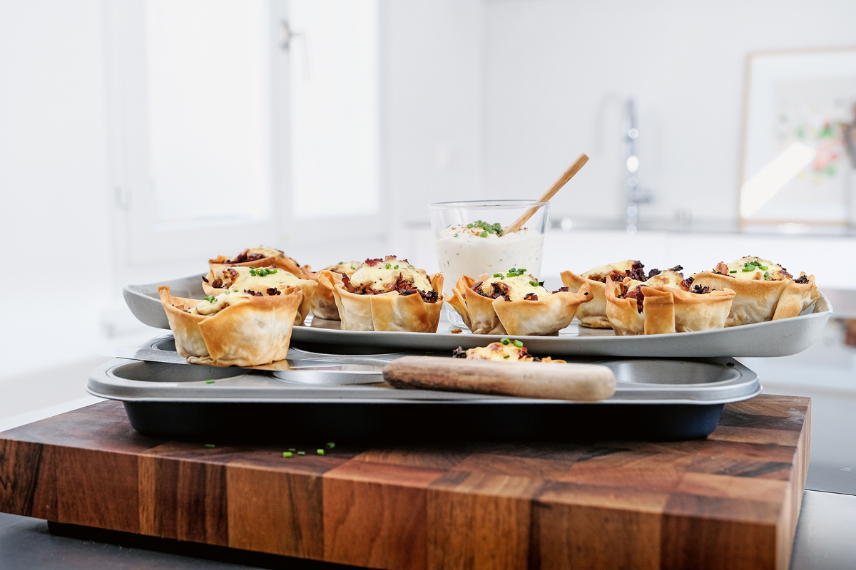 Speck-Champignons im Strudelteig - Annemarie Wildeisens KOCHEN