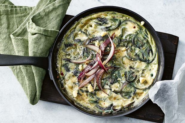 Zwiebel-Frittata mit Stilton