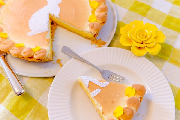 Meringuierte Passionsfrucht-Tarte