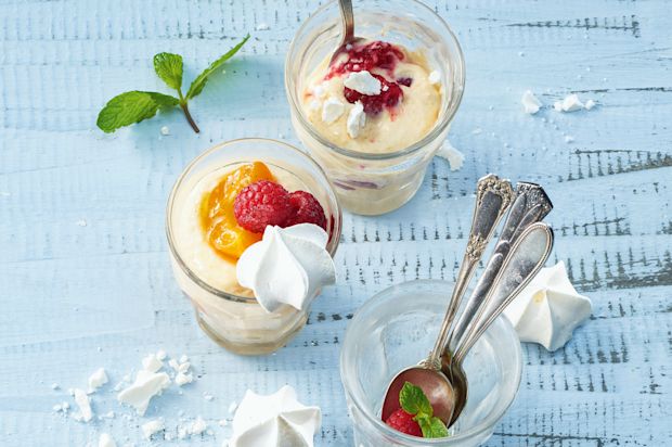 Aprikosen-Himbeer- Creme